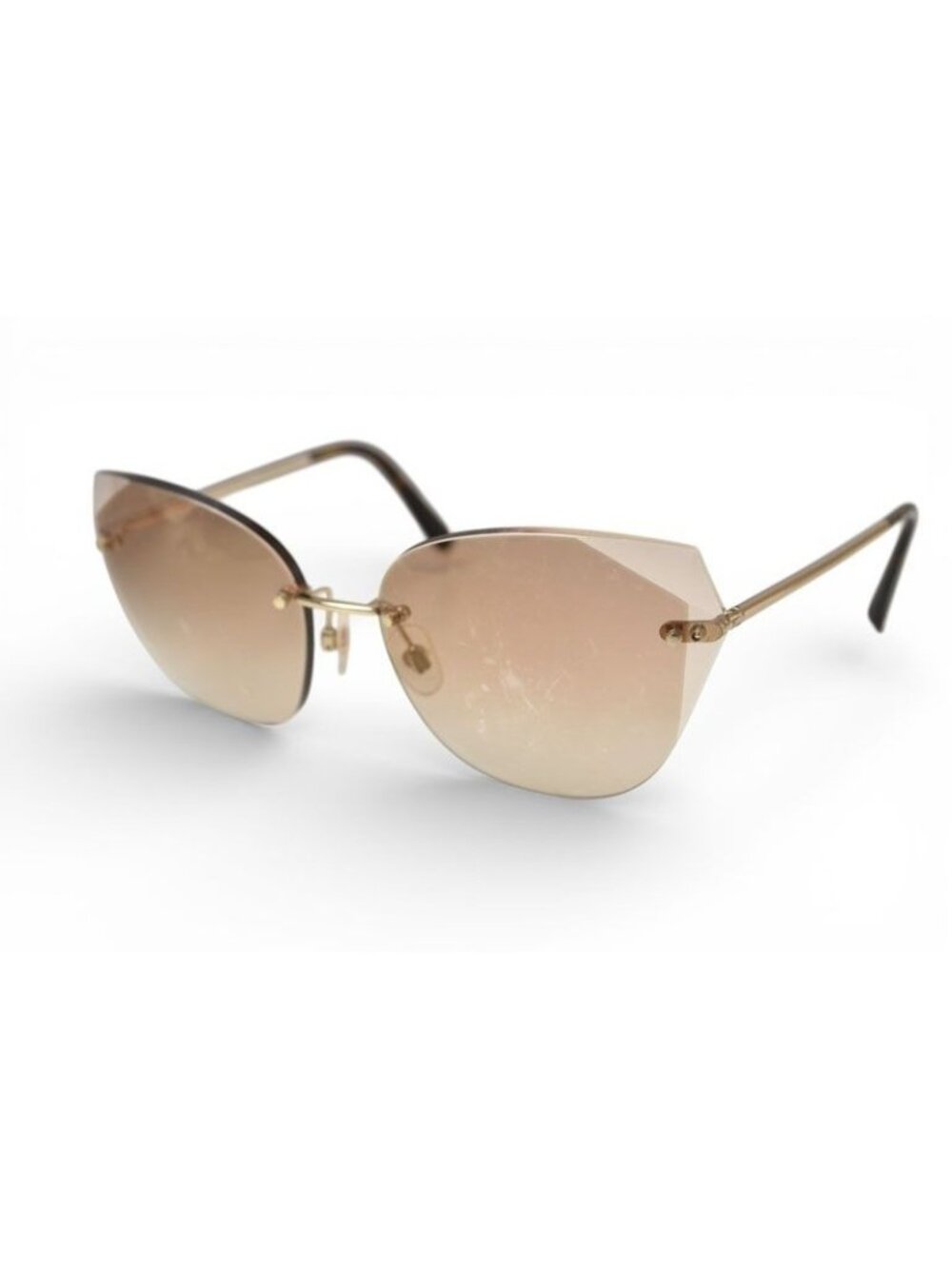 Chanel Sunglasses Eyewear Rimless Light Brown 4237